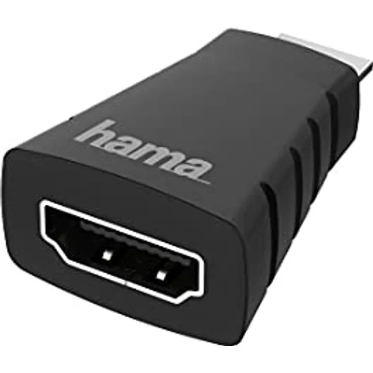 Hama Mini HDMI auf HDMI Adapter, 4K Ultra HD 60 Hz HDR (Mini-HDMI-Adapter zum Anschluss von PC, Laptop, Tablet, Kamera, Grafikkarte an Monitor, TV, Beamer, ARC Audio, HEC Ethernet, ideal fürs Gaming)