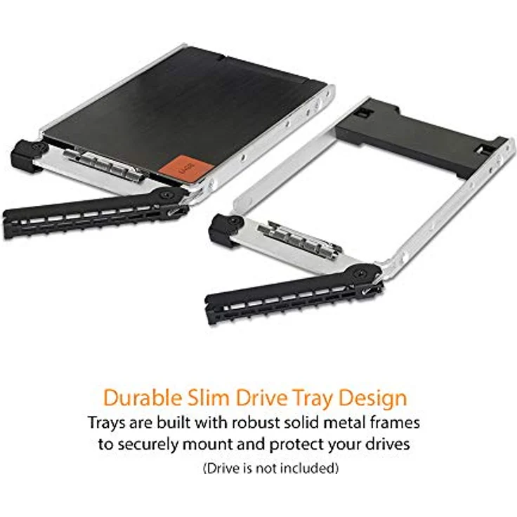 ICY DOCK Wechselrahmen für 3X 2,5 Zoll (6,4cm) SATA SSD-HDD in 1x 3,5 Zoll (8,9cm) - Vollmetall ToughArmor MB993SK-B – Bild 4