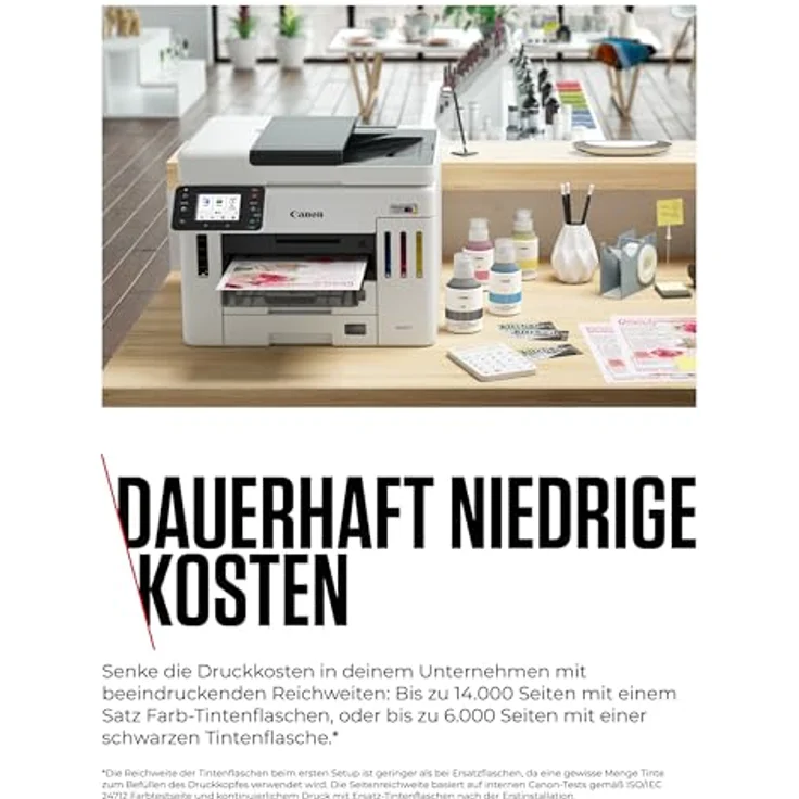Canon MAXIFY GX 7150, 4-in-1 Tintenstrahl-Multifunktionsdrucker mit Duplexdruck, A4, 600 x 1200 DPI, Wi-Fi, schwarz – Bild 3