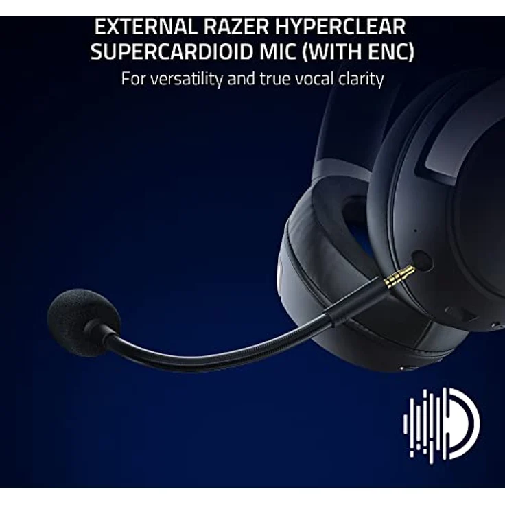 Razer Kaira Pro HyperSpeed - Kabelloses Multiplattform-Gaming-Headset mit Haptik (Razer HyperSpeed Wireless, HyperSense Haptik, Integriertes Hybrid-Mikrofon, TriForce Titanium 50mm Treiber) Schwarz – Bild 5