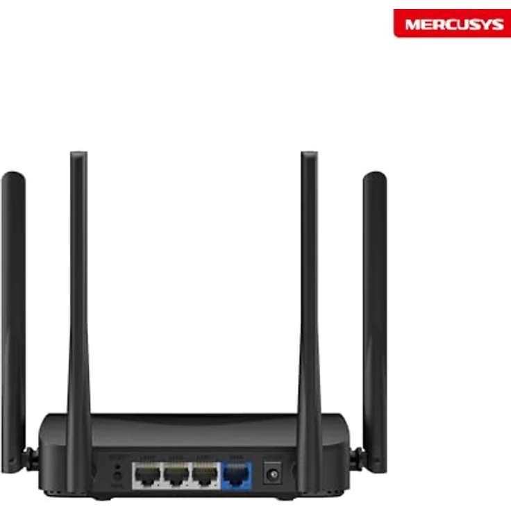 Mercusys MR25BE, Wi-Fi 7 Router mit 3570 Mbps, Dual-Band, 4 × Gigabit-Ports, VPN, MLO, 160 MHz-Kanal, schwarz – Bild 2