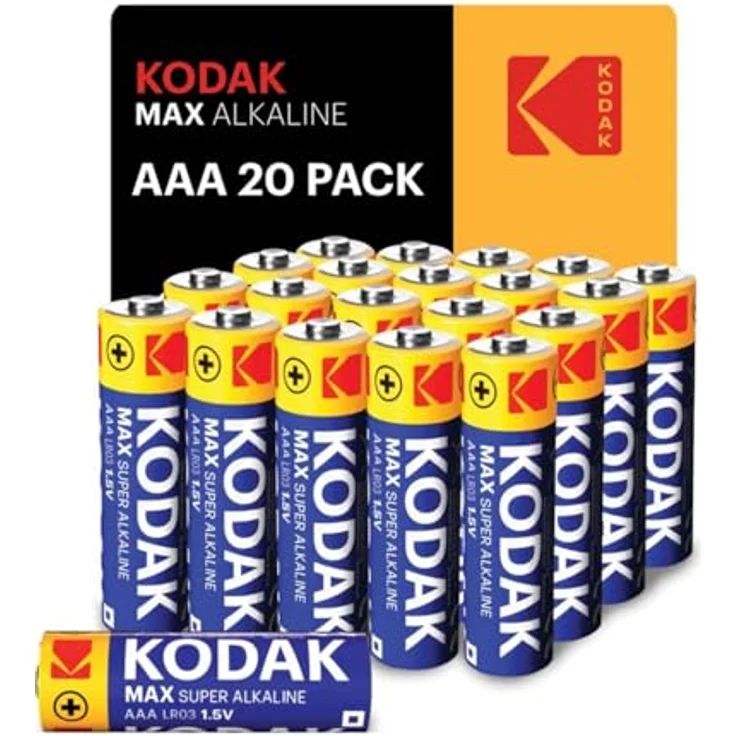 KODAK Blister Pilas Alcalina Max AAA LR3, 20 Stück Hochleistungsbatterien – Bild 2
