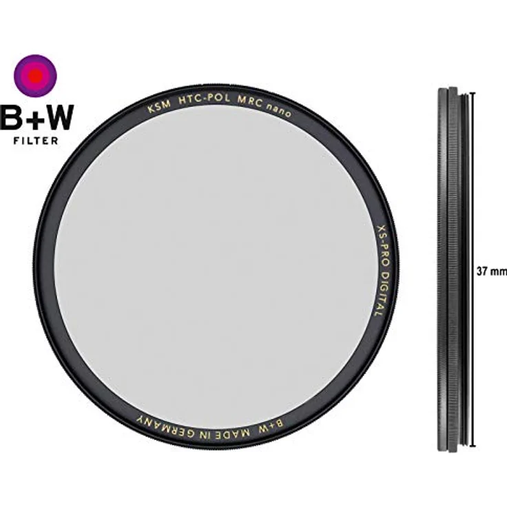 B+W Zirkularer Polarisationsfilter Käsemann (37mm, High Transmission, MRC Nano, XS-Pro, 16x vergütet, slim, Premium) – Bild 3