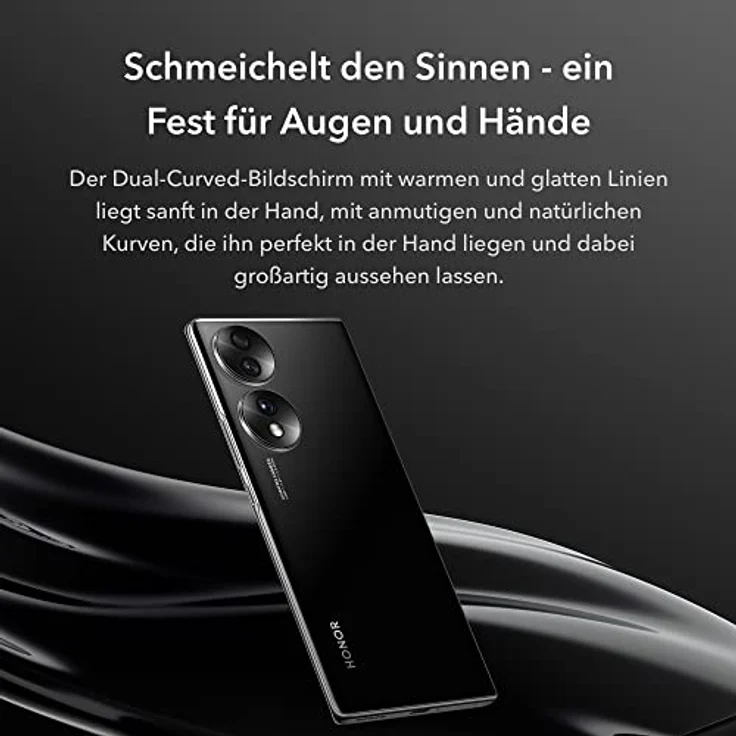 HONOR 70 Smartphone 5G, 256 GB, Curved-OLED-Display (120 Hz), 54 MP Triple Rückkamera, 4800 mAh Akku, Schwarz – Bild 5