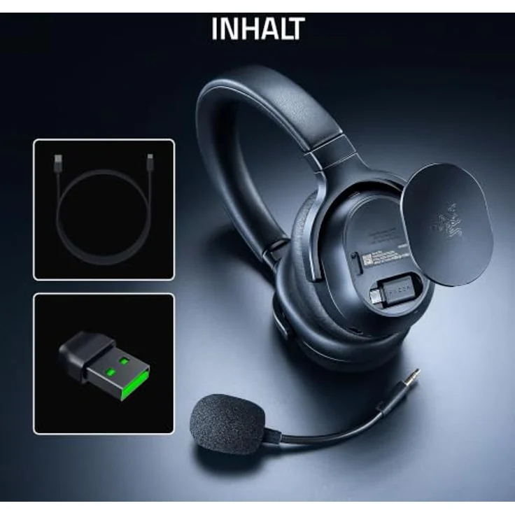 RAZER Barracuda V2 Pro, Wireless ANC Gaming Over-ear Headset, Bluetooth, Schwarz – Bild 9