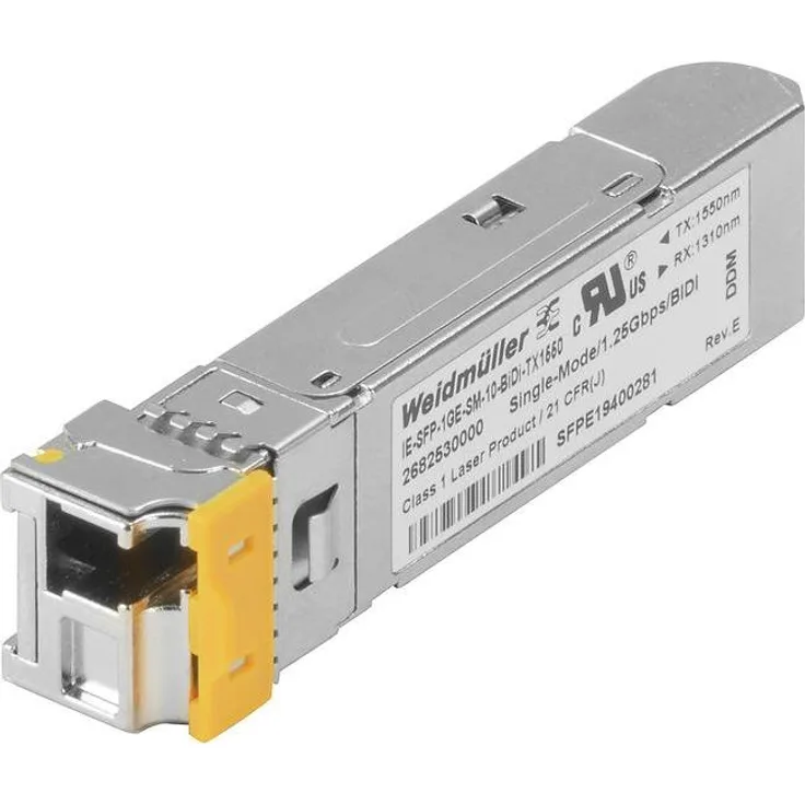 Weidmüller IE-SFP-1GE-SM-10-BiDi-TX1310, SFP Transceiver BiDi für 1 Gbps über Singlemode-Fiber, 1310 nm