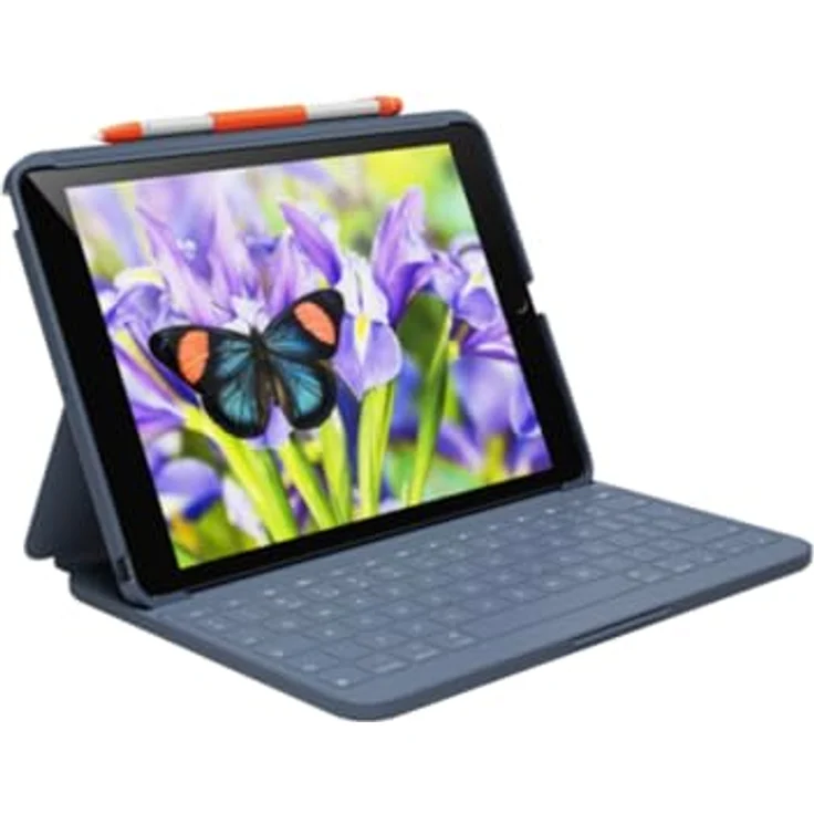 Logitech Rugged Lite, Tablet Tastatur für iPad (2019, 2020, 2021) mit militärischem Fallschutz, grau – Bild 1