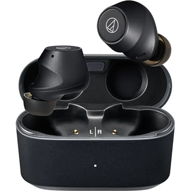 Audio-Technica ATH-CKS30TW+ Kabellose Kopfhörer in Schwarz mit Equalizer und Active Noise Cancelling – Bild 5