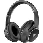 DOQAUS DESIGN 1 Kopfhörer schwarz Over-Ear-Kopfhörer Wireless mit ca. 65 Stunden Wiedergabezeit