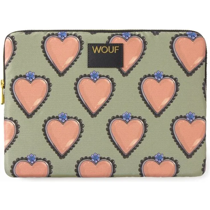 Wouf Daily Tablethülle 29 cm, grün, 100% Polyester, kompakte Tablet-Tasche