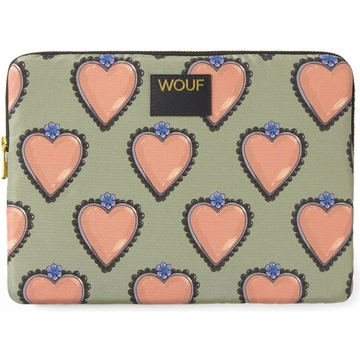 Wouf Daily Tablethülle 29 cm, grün, 100% Polyester, kompakte Tablet-Tasche