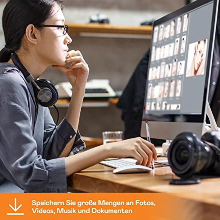 WD My Book 22 TB USB 3.0 Desktop-Festplatte mit Passwortschutz (Desktopspeicher, Sicherungssoftware, Hardwareverschlüsselung, SuperSpeed USB) – Bild 3