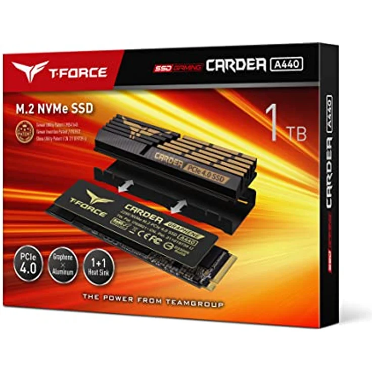 Team Group CARDEA A440 1 TB SSD, schwarz-gold, PCIe 4.0 x4, NVMe 1.4, M.2 2280 – Bild 4