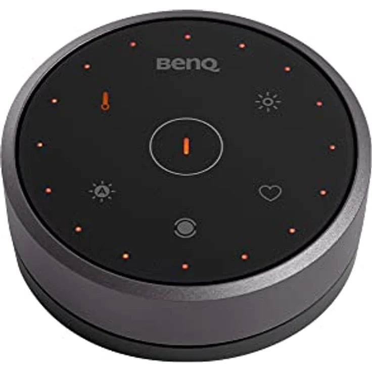 BenQ ScreenBar Halo Monitor Lampe Schreibtischlampe mit Auto-Dimmen und Farbton-Anpassungsfunktionen | Kein Bildschirm Blendung | Intelligente kabellose Steuerung, USB Aufladen Büro Lampe, Grau – Bild 3