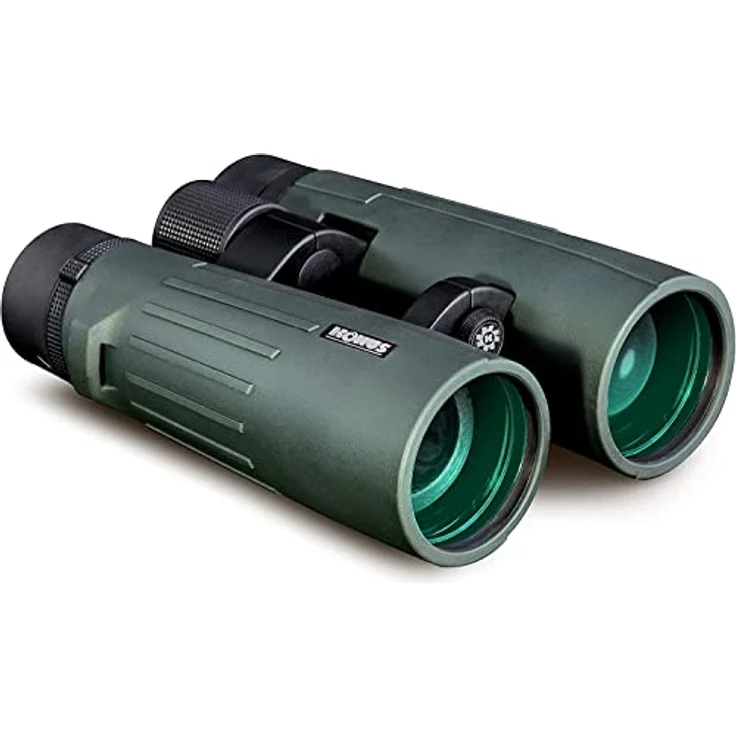 KONUS KONUSREX 12x50, Grün Fernglas mit Silver-Treatment-Optik, superleicht, wasserdicht und nitrogengefüllt, 550 g – Bild 1