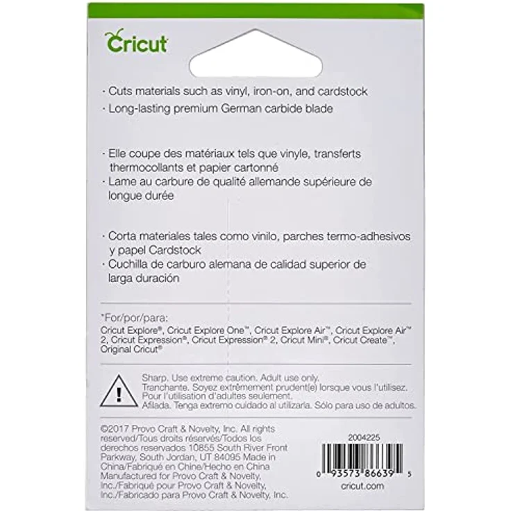 Cricut Premium Fine Point Blade mit Gehäuse, langlebige Hartmetallklinge für präzise Schnitte, Gold – Bild 3