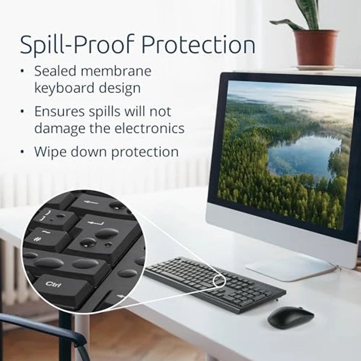 Kensington KB150 EQ Kabellose Tastatur, QWERTZ, mit USB-A-Nano-Empfänger, aus recyceltem Material, Schwarz – Bild 5