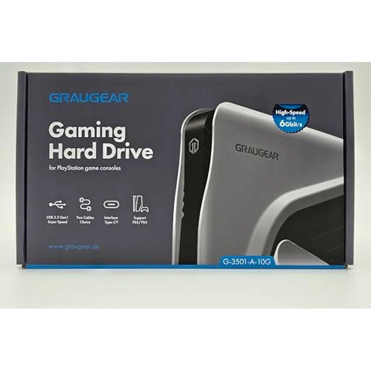 Graugear G-3501-A-10G (4 TB), Externe Festplatte mit blitzschneller USB 3.2 Type-C (Gen2) Verbindung – Bild 3