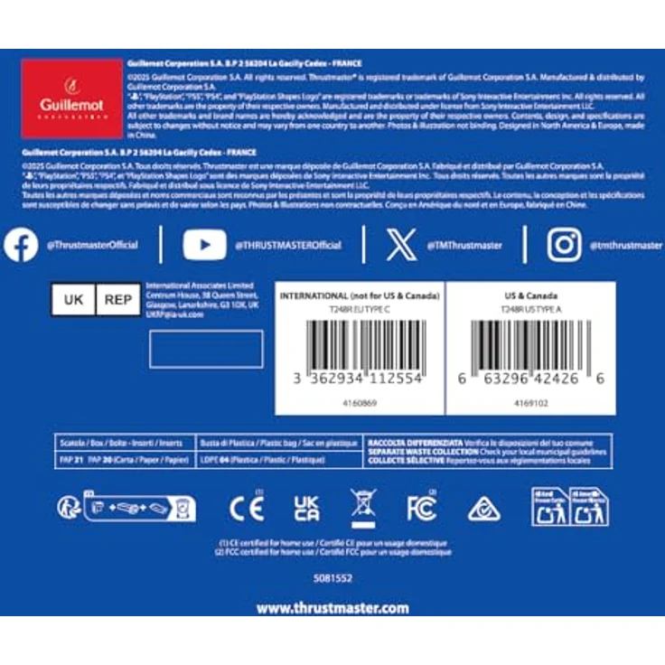 THRUSTMASTER T248R, Gaming-Lenkrad mit T-HD Force Feedback, 25 Tasten, ergonomischem Design, für PS5, PS4 und PC – Bild 10