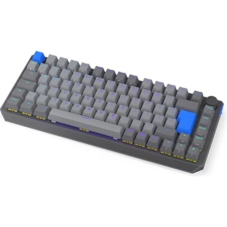 ENDORFY Thock V2 75% Wireless DE, QWERTZ, Yellow switches by Gateron, Aluminiumoberteil, Hot-Swap, Lautstärkeregler, Programmierbare Makros