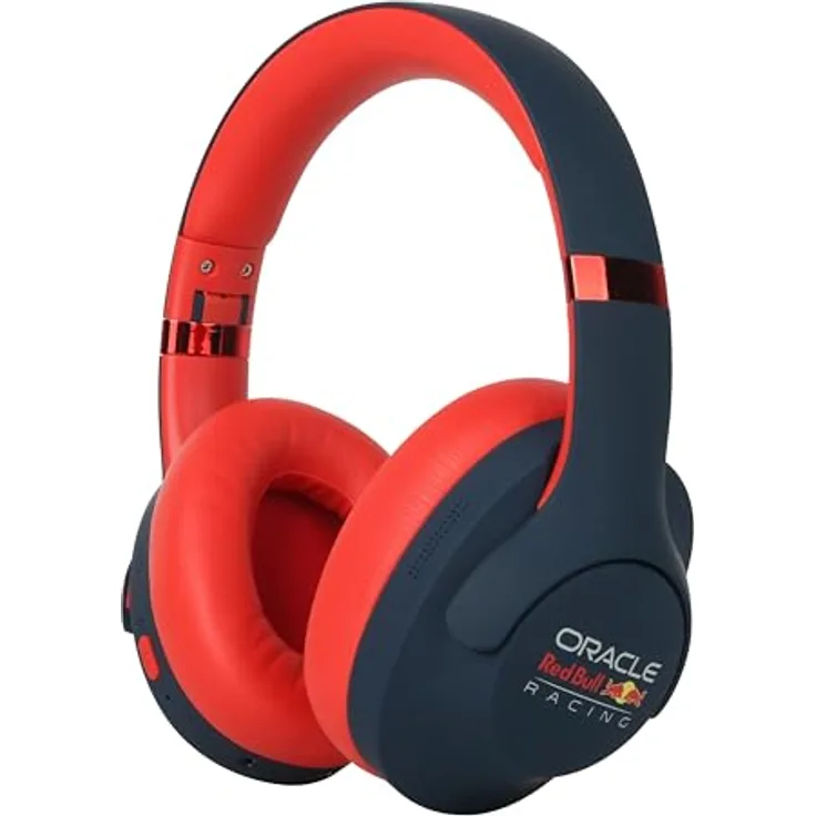Oracle Red Bull Racing RB-HP130, Bluetooth Kopfhörer mit 40mm Treiber, 11h Akku, USB-C, AUX, faltbar, kabellos, Over-Ear Headset mit Mikrofon für Musik, Gaming, Telefonate und Reisen