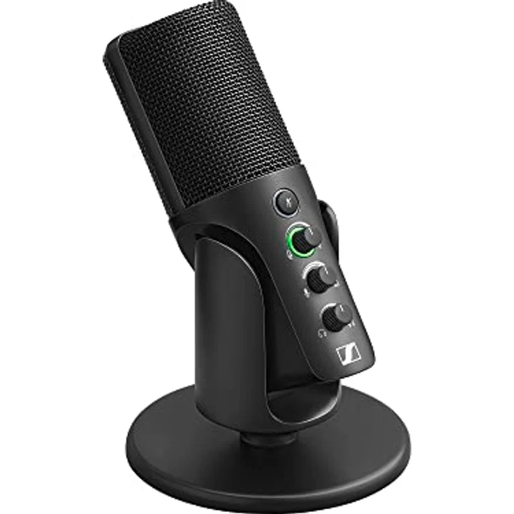 Sennheiser Profile USB Mikrofon mit Tischstativ - Plug & Play-Design, Perfekt für Podcasts und Streaming, Nierenkondensatorkapsel, 1,2m USB-C Kabel - Schwarz (700065) – Bild 3