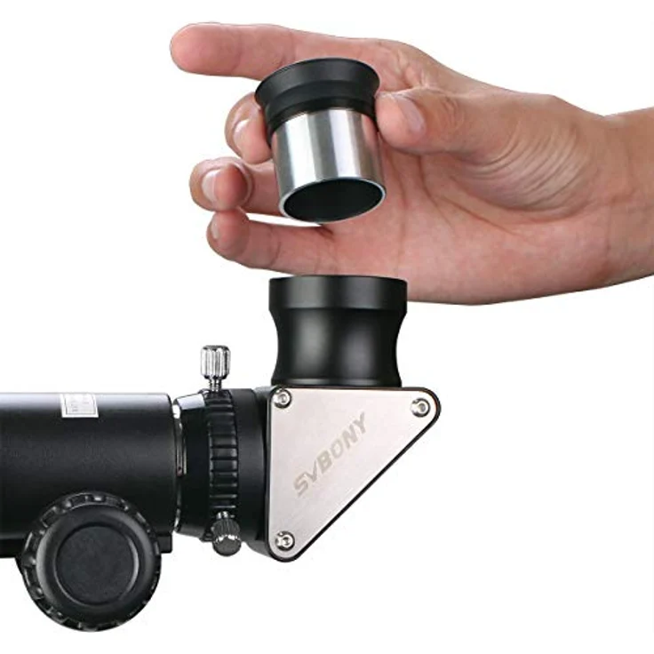 SVBONY 3,8 cm (1,25 Zoll) 90° vollbeschichtetes Prisma Astronomisches Teleskop 31,7 mm Zenith Diagonal-Spiegel für Refraktor und Cassegrain-Teleskope, Fully-Metal, 1.25 inch – Bild 7