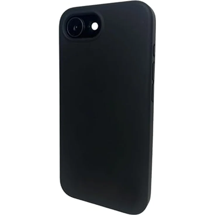 JT Berlin Steglitz Silikon-Case für Apple iPhone 16e, Wireless Charging kompatibel, weiches Microfaser Innenfutter, schwarz – Bild 4