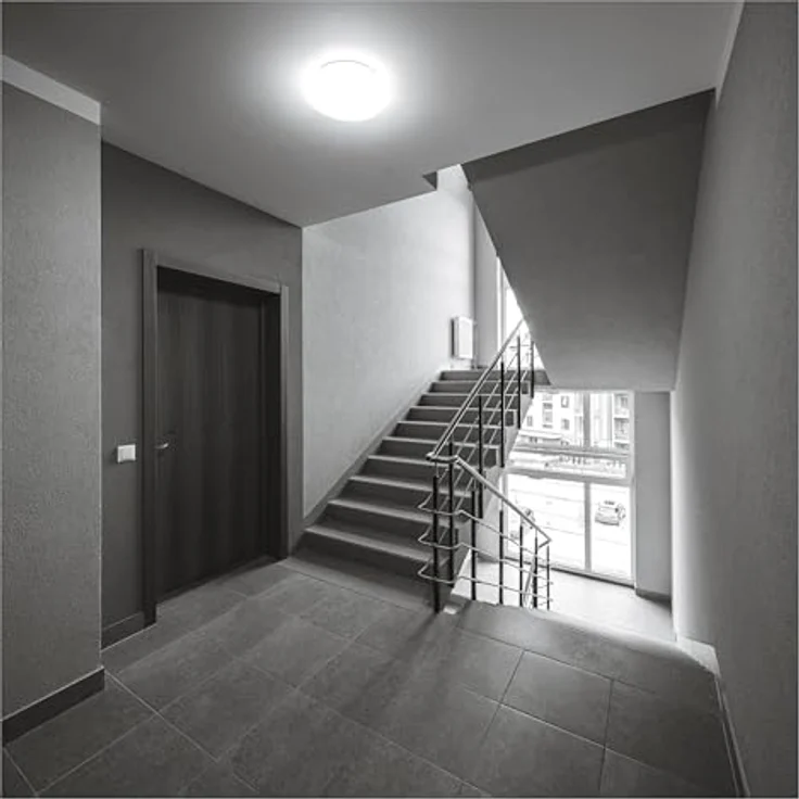 EMOS LED Panel FIONI 12 W, runde 1200 lm Deckenleuchte, IP44 wasserdicht, neutralweiß 4000K, 25,5 cm Durchmesser – Bild 5
