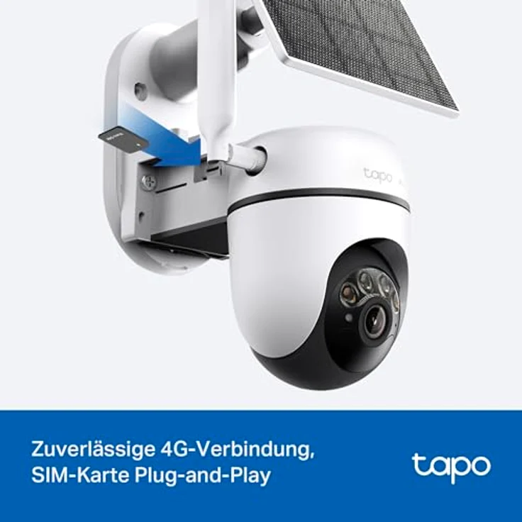 Tapo C615G KIT 4G LTE Überwachungskamera, 360° 2K-3MP Farbnachtsicht, kostenlose KI-Erkennung, 2-Wege-Audio, IP65, lokaler und Cloud Speicher – Bild 4