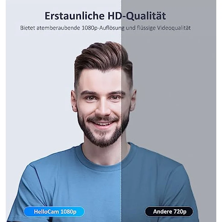 NexiGo HelloCam, 1080p Webcam mit Windows Hello und Mikrofon, Echter Datenschutz mit Automatischem Abdeckung, für Streamen von Online-Kursen, Kompatibel mit Zoom/Skype/Teams – Bild 5