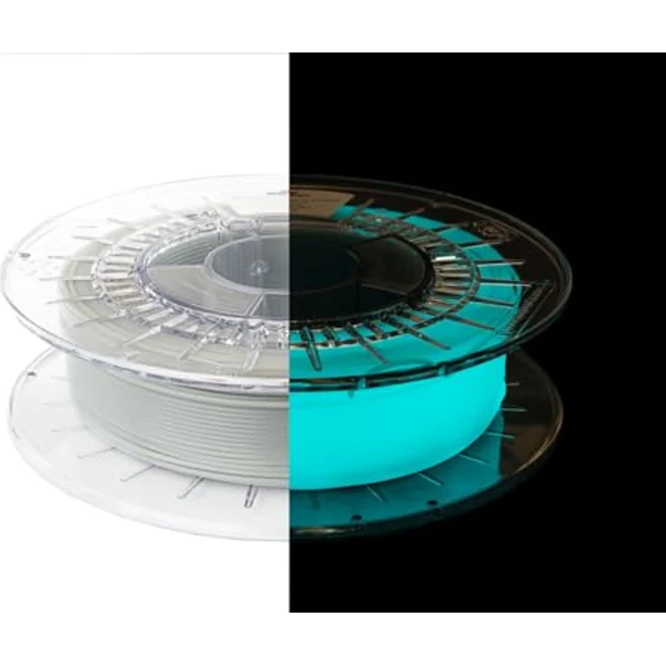 Spectrum PLA Glow in the Dark Blue 0.5kg 1.75mm, 3D Filament mit phosphoreszierendem Effekt, Blau – Bild 2