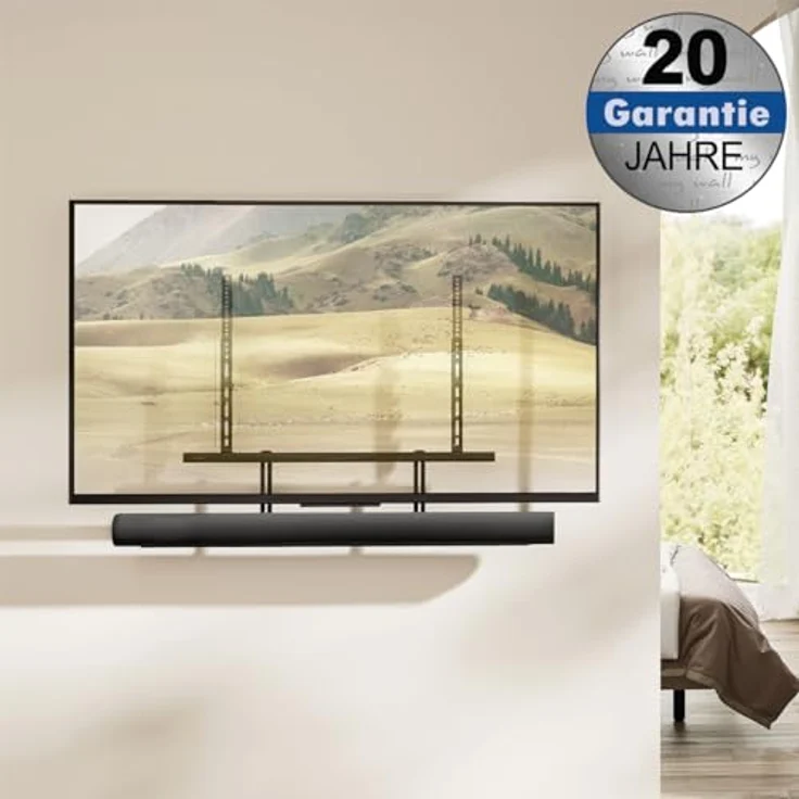 My Wall Universal Soundbar Halterung - HZ33L, extrem flach, stabil & flexibel, für VESA-Maße bis 700 mm, inkl. Kabelmanagement – Bild 2