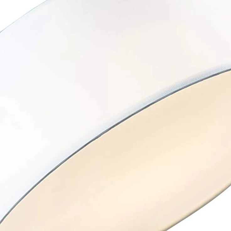 Qazqa Modern Deckenleuchte - LED Drum mit Schirm, weiß 30 cm - Wohnzimmer Schlafzimmer Rund LED – Bild 3