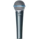 Shure BETA 58A Gesangsmikrofon - Dynamisches Mikrofon mit Supernierencharakteristik für Bühne und Studio, inklusive verstellbarem Stativadapter A25D