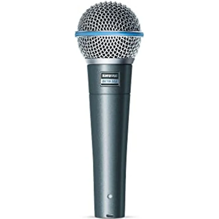Shure BETA 58A Gesangsmikrofon - Dynamisches Mikrofon mit Supernierencharakteristik für Bühne und Studio, inklusive verstellbarem Stativadapter A25D – Bild 1