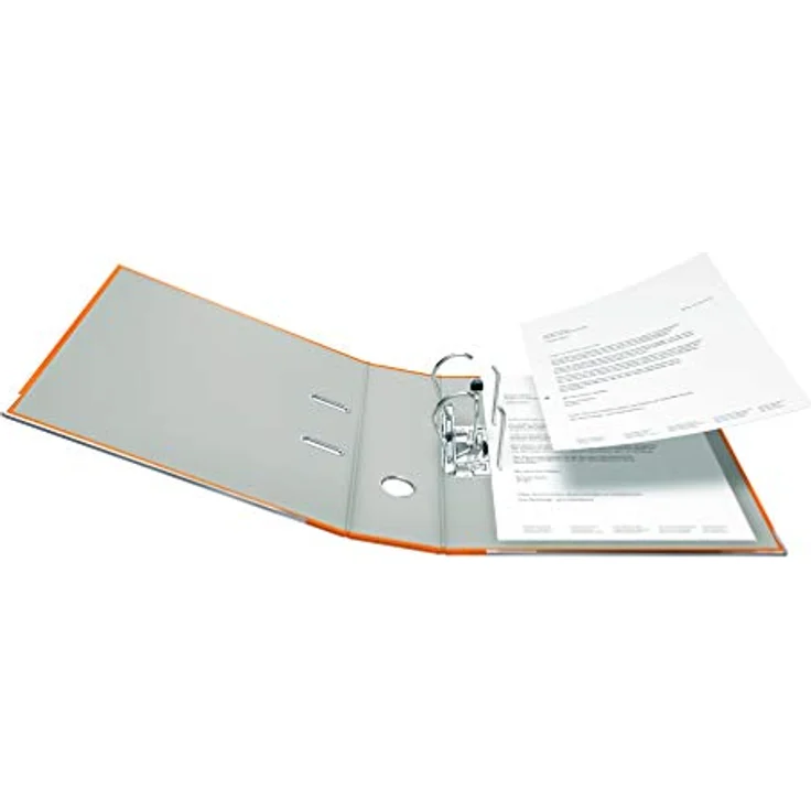 Falken Ordner 11286721, PP, A4, 8cm, Kunststoffordner, orange – Bild 3
