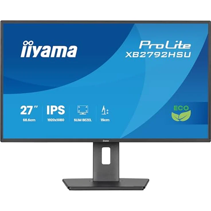 iiyama Prolite XB2792HSU-B1, 27" IPS LED-Monitor, Full-HD 120Hz, Höhenverstellung, Pivot, Adaptive Sync, Energieklasse B – Bild 2