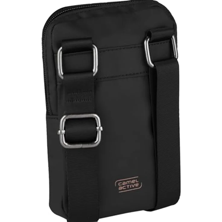 camel active Explore Handytasche, 11 cm, schwarz, 100% Nylon, kompakte Größe 11 cm x 3 cm x 17 cm – Bild 2