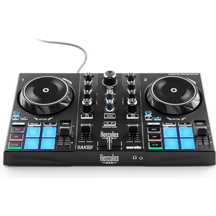 Hercules DJ Control Inpulse 200 MK3, DJ-Controller mit 90 mm Jogwheel, 4 Pad-Modi, USB-Audio-Interface, Serato DJ Lite, schwarz – Bild 10