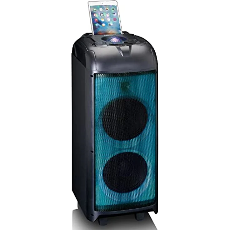 Lenco Bluetooth&portable Lautsprecher PA-260BK, 12 Stunden Batterielaufzeit, Schwarz – Bild 2