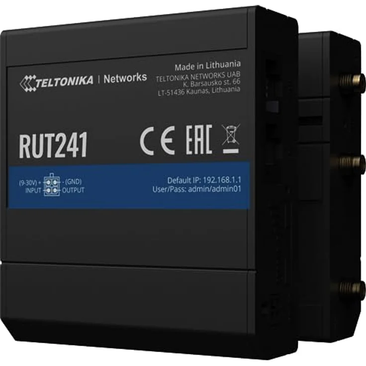 Teltonika Industrieller kompakter 4G-LTE & WLAN Router, mit Ethernet & I-O LTE - 3G Router (RUT241) – Bild 5