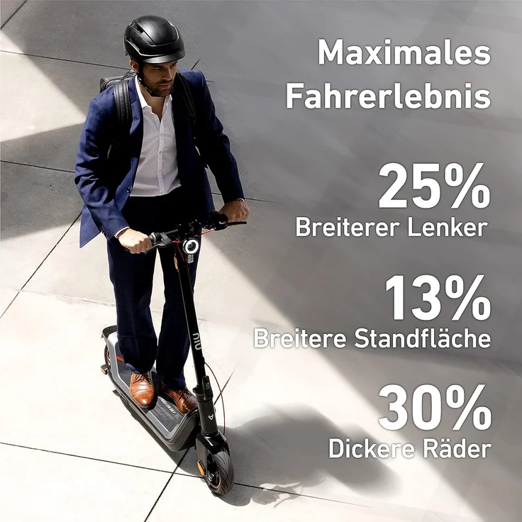 NIU KQi3 Max E-Scooter, mit Straßenzulassung, Schwarz, 20 km/h – Bild 3