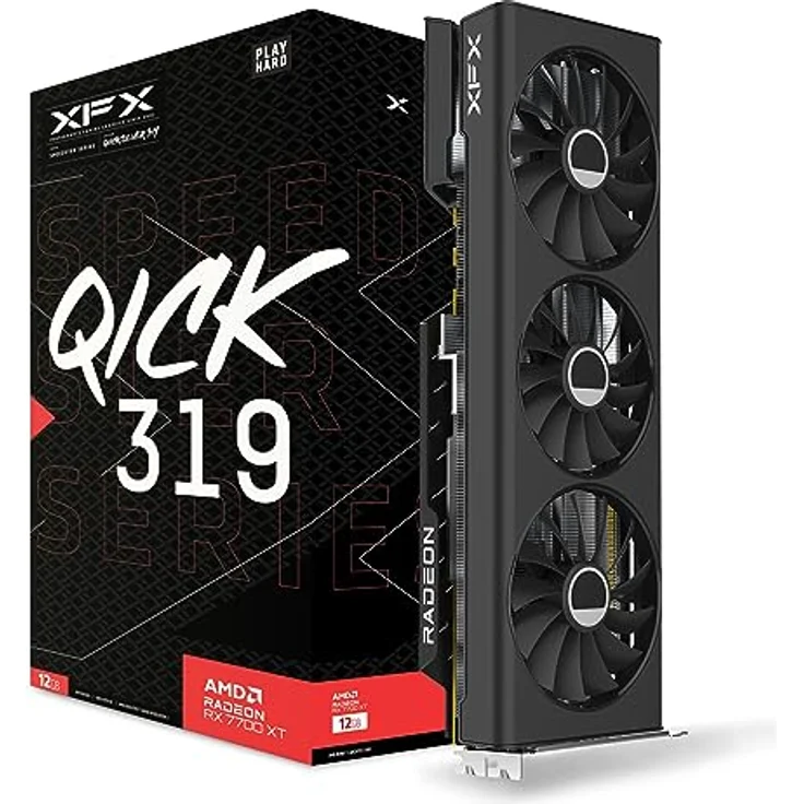 XFX Speedster Qick 319 Radeon RX 7700 XT Black Edition 12GB – Bild 1