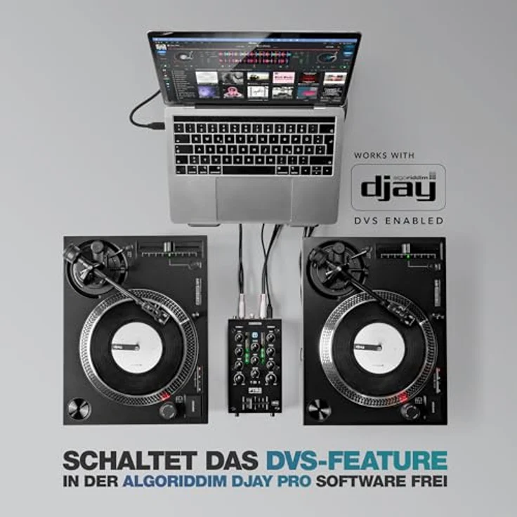 Reloop PTB-2, Kompakter 2+1-Kanal DJ-Mixer mit USB-C Audio-Interface und Bluetooth-Audioeingang – Bild 5