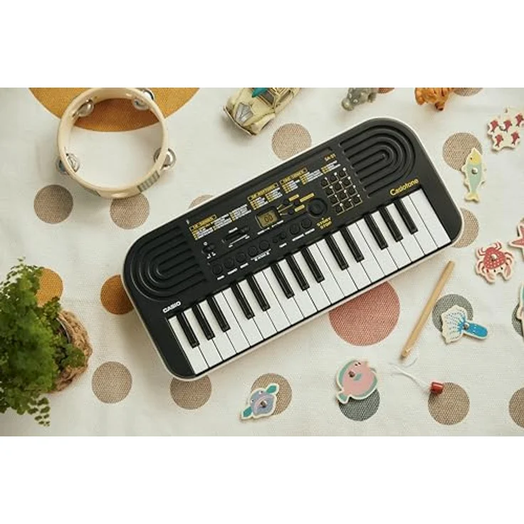 CASIO SA-51 Mini-Keyboard, vielseitig einsetzbares Home-Keyboard in schwarz/weiß mit Hall-Effekt und intuitiver Bedienung – Bild 9