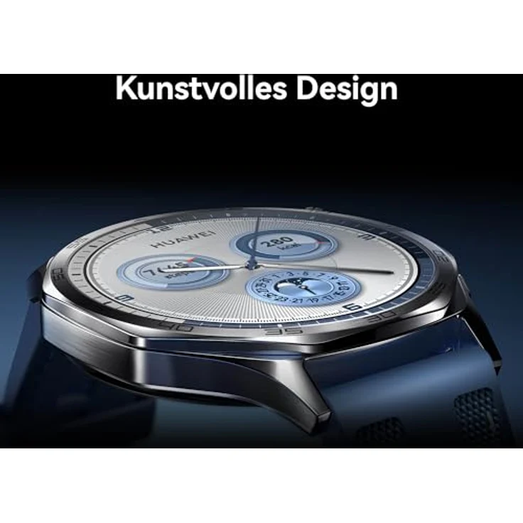 HUAWEI Watch GT 5 46 mm Smartwatch, Kunstvolles Design, Erweiterte Lauf- und Fahrradfunktionen, Gesundheitsmonitoring, Bis zu 14 Tage Akkulaufzeit, Blau – Bild 3