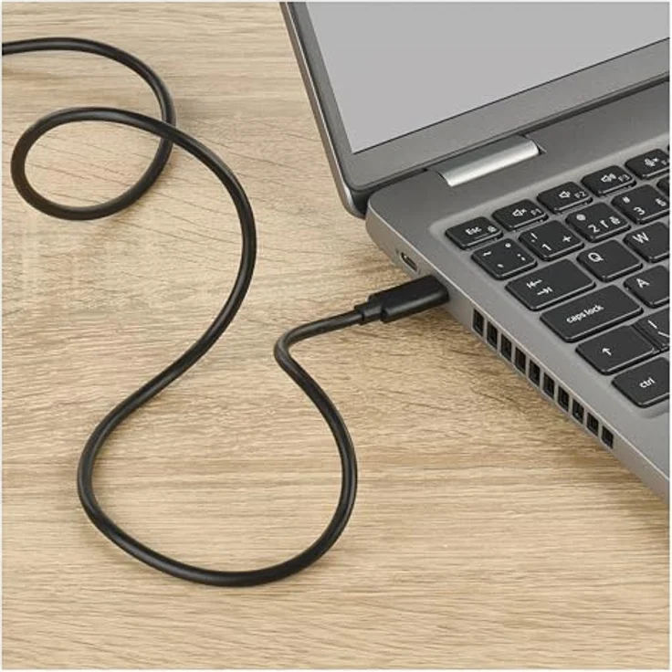 EMOS USB-Ladekabel Typ C auf Typ C, 2 m - 2.0 USB-C, High Speed 480 Mbit/s, 5 A/100 W - schwarz – Bild 4