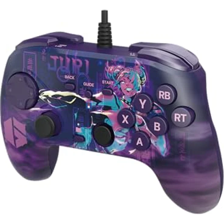 Hori Fighting Commander OCTA SF 6 Juri Edition, Gamepad für Windows 10/11 mit 6-Tasten-Layout und 3m Kabel – Bild 5