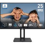 MSI PRO MP251P 24,5 Zoll Full HD Business Monitor - 1920 x 1080 IPS-Panel, 100 Hz, augenfreundlicher Bildschirm, 4-Fach verstellbar - schwarz
